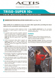 TRISO-SUPER 10+ INSTALLATION GUIDELINES