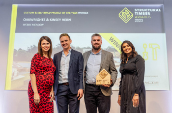 Custom build’ oak-framed homes development wins Actis-sponsored award