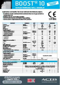 BOOST'R 10 DATA SHEET