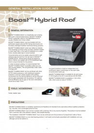 BOOST'R HYBRID ROOF INSTALLATION GUIDELINES